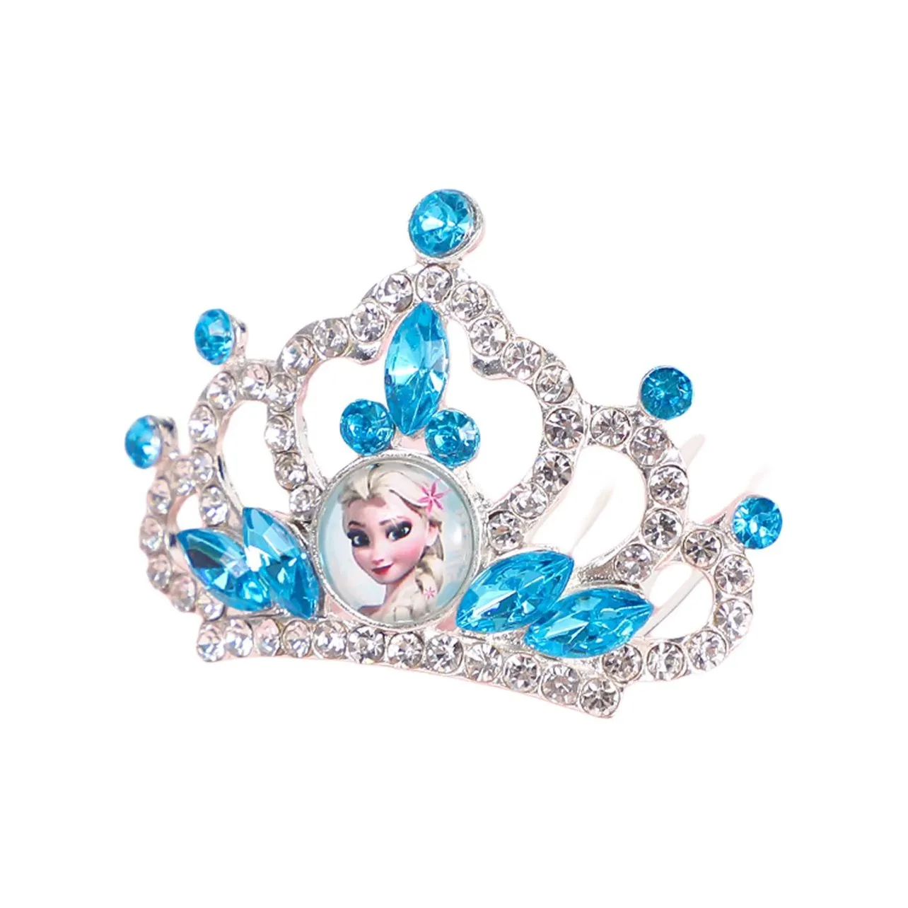 Disney Женский Маленький Crown Elsa Princess Заколка для волос Девушка Заколка для волос Cute Baby Голова Нижняя заколка Заколка для волос Игрушки