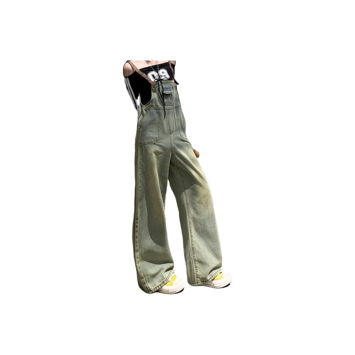 ZXZA Комбинезоны Женские Желтый Грязь