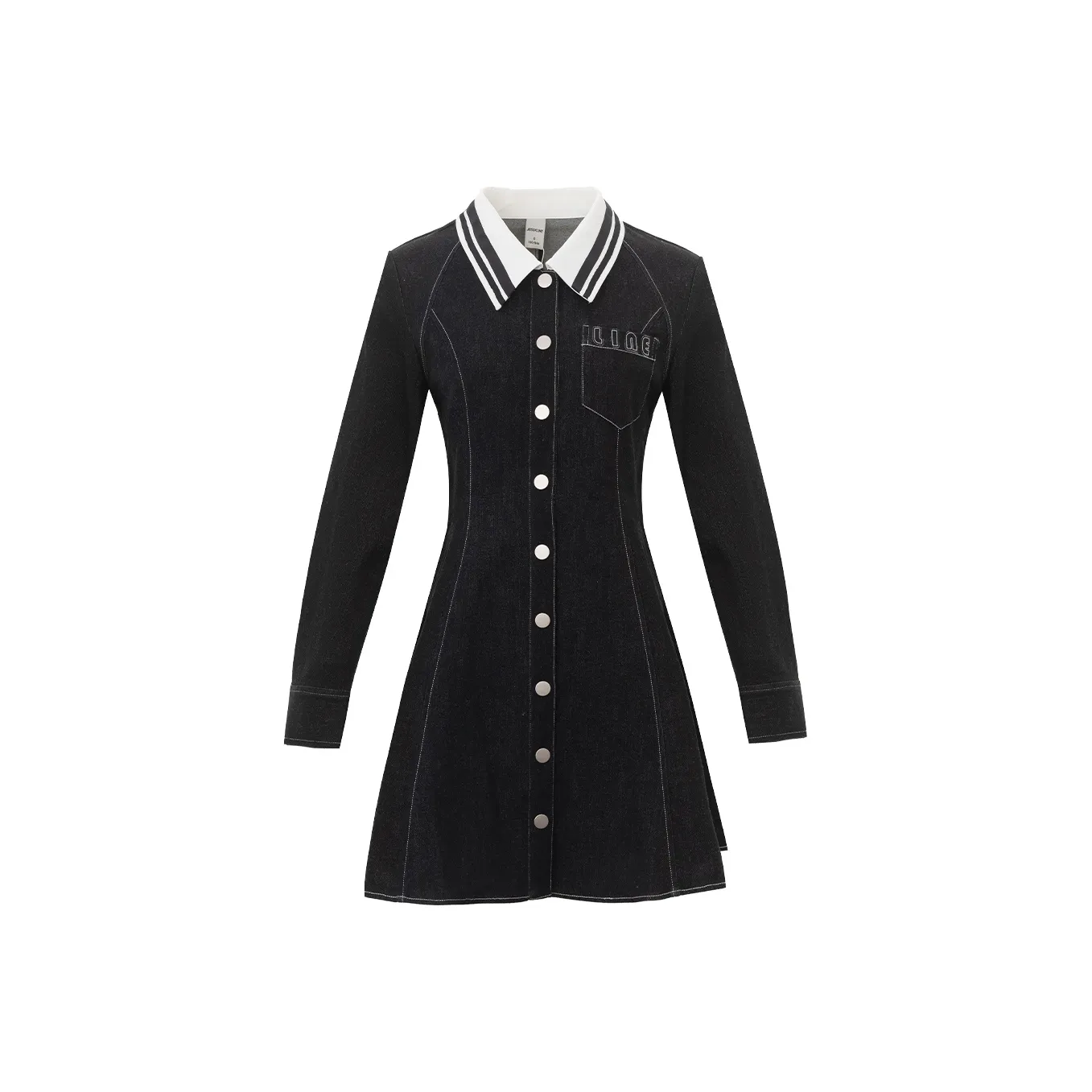 JESSYLINE Длинное платье с длинными рукавами женское черное