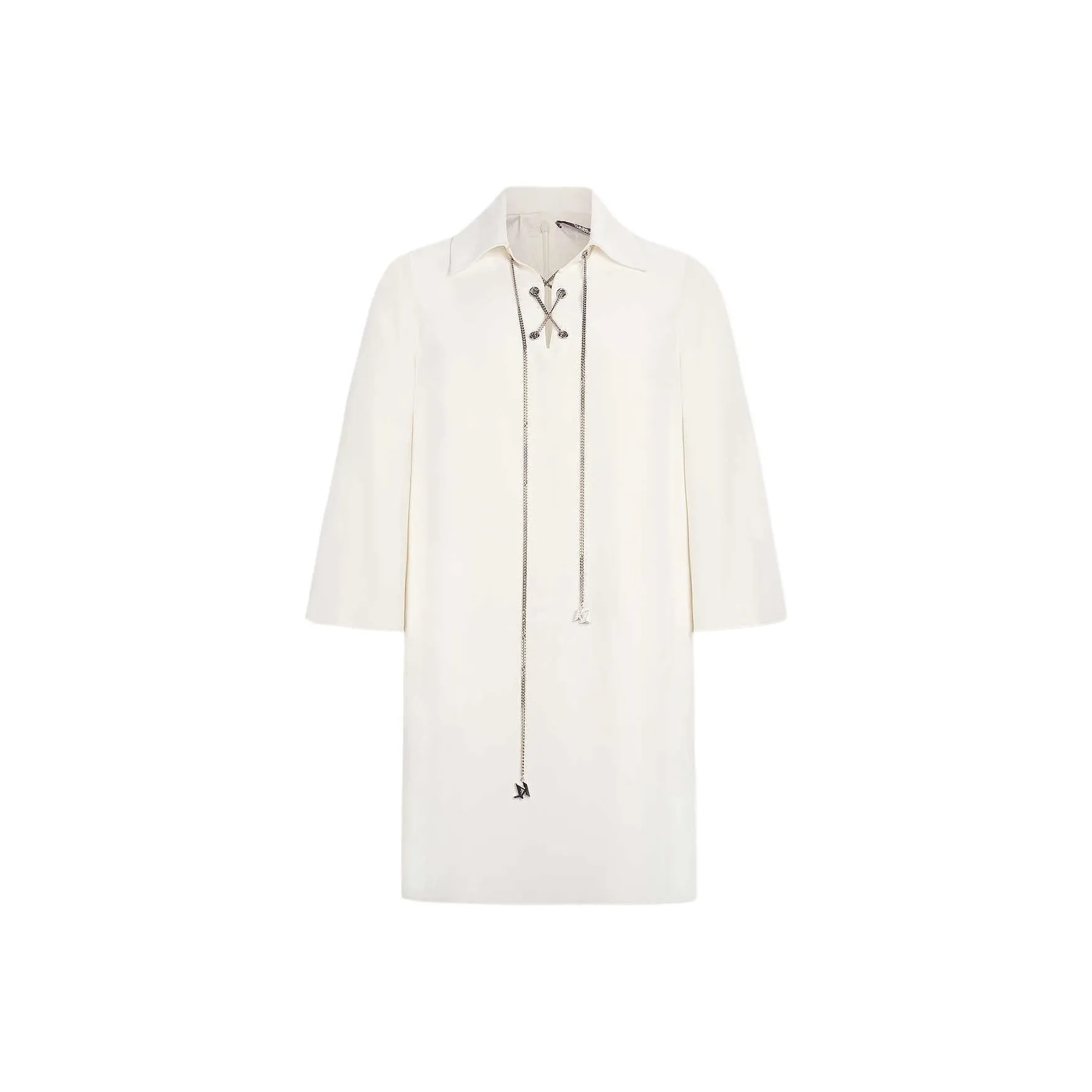 Karl Lagerfeld Длинное платье с длинными рукавами женское белое