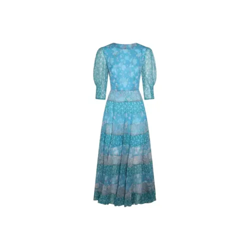 Rixo Blue Женские Длинные Платья с Рукавами