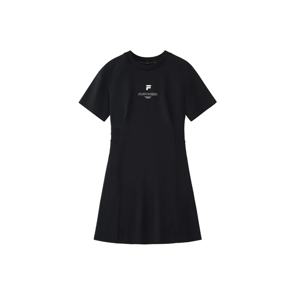 FILA FUSION Short Sleeved Dresses Women's Jet Black