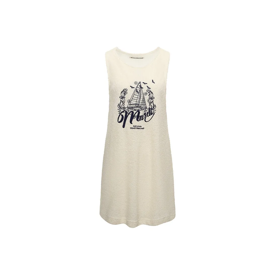 MARDI MERCREDI Пыльно-серый Мадагаскар Ванильный Черный Женские Платья без рукавов