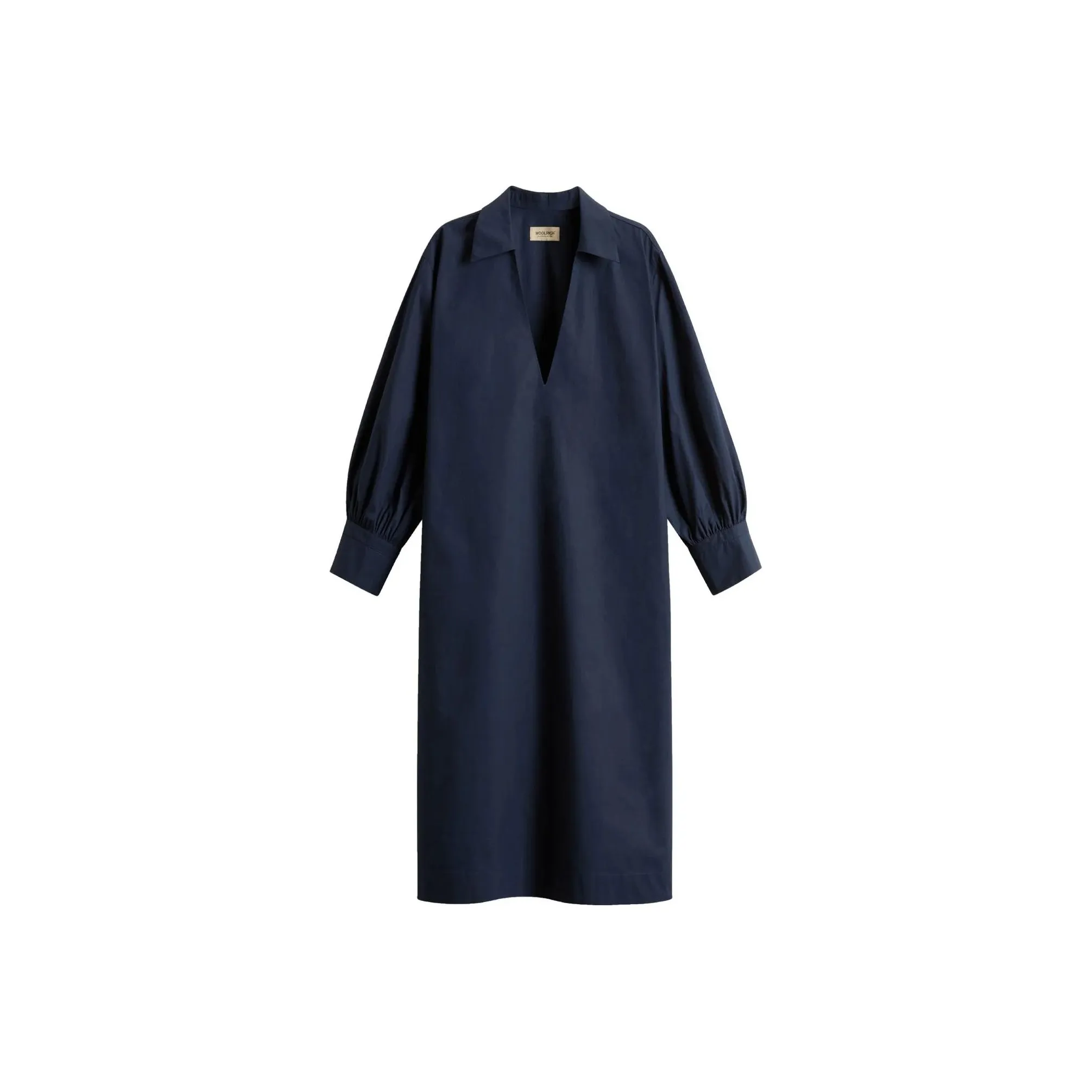 WOOLRICH V Neck Poplin Dress