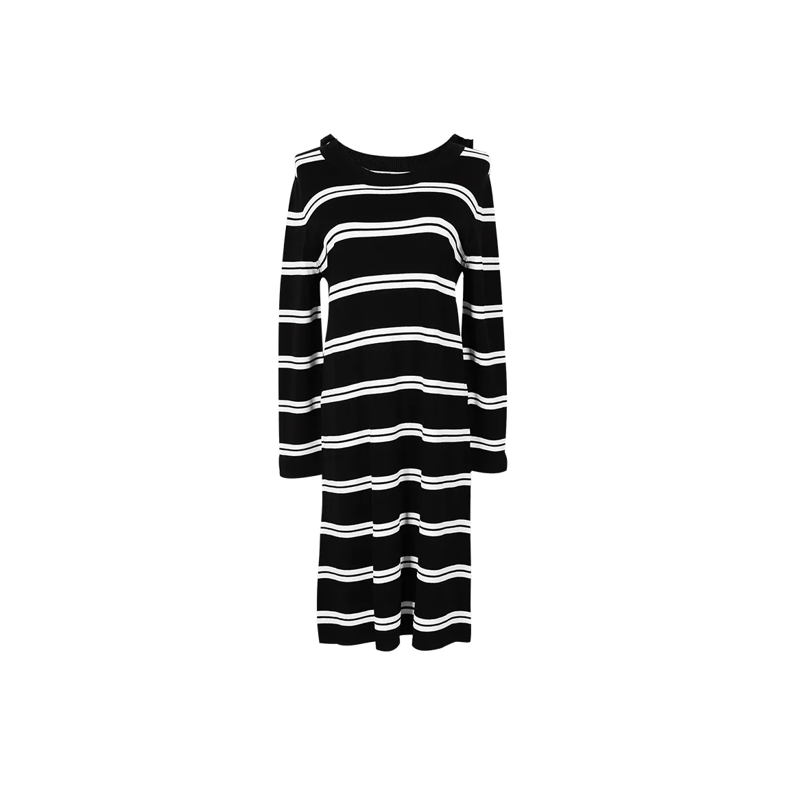 MISSSHINE Long Sleeved Dresses Women's Black/White