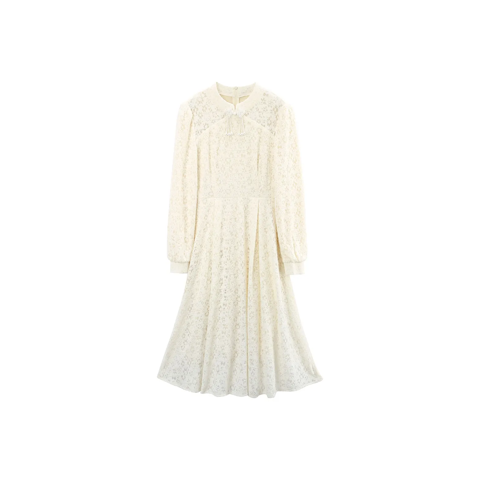 A Paradise For Awakening Long Sleeved Dresses Women's Beige
