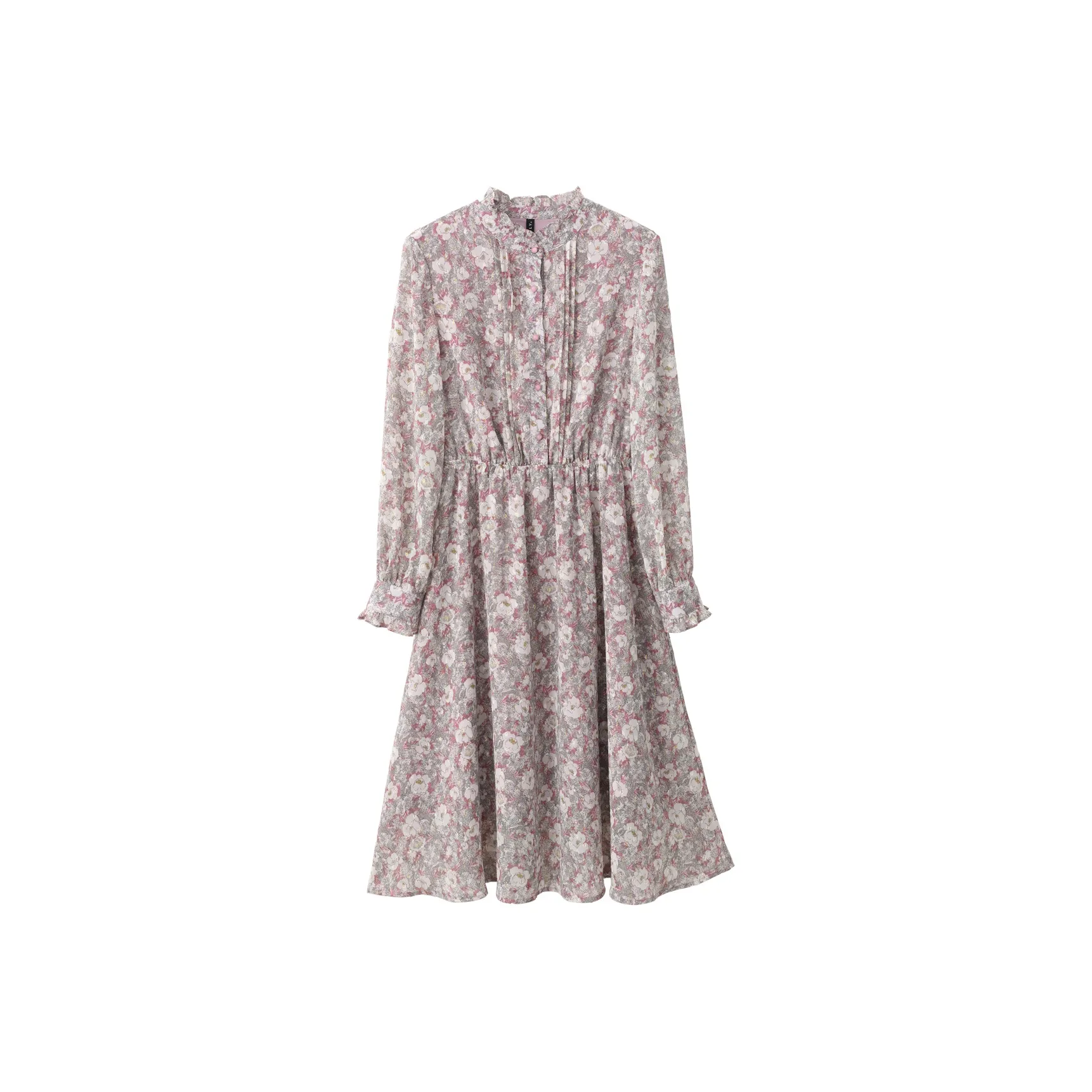 VIMLY Длинное платье с длинными рукавами женское