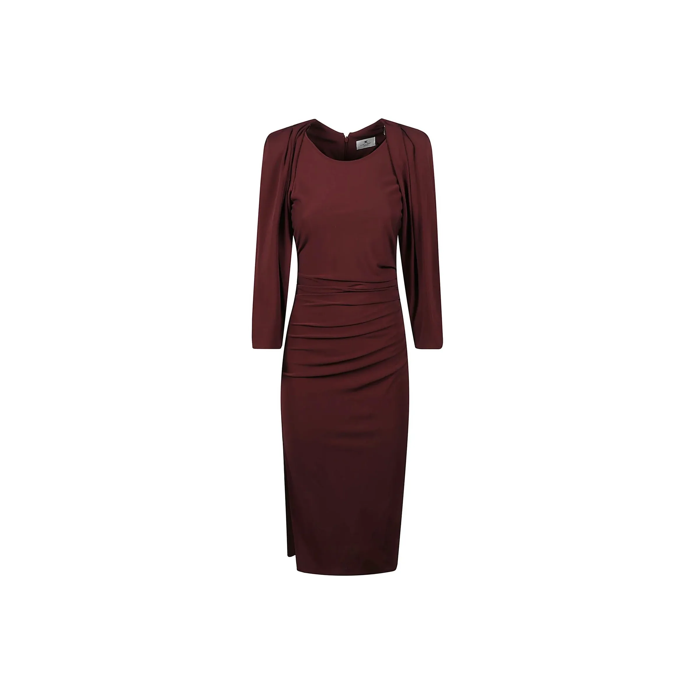 Elisabetta Franchi Side Zip Jersey Midi Dress