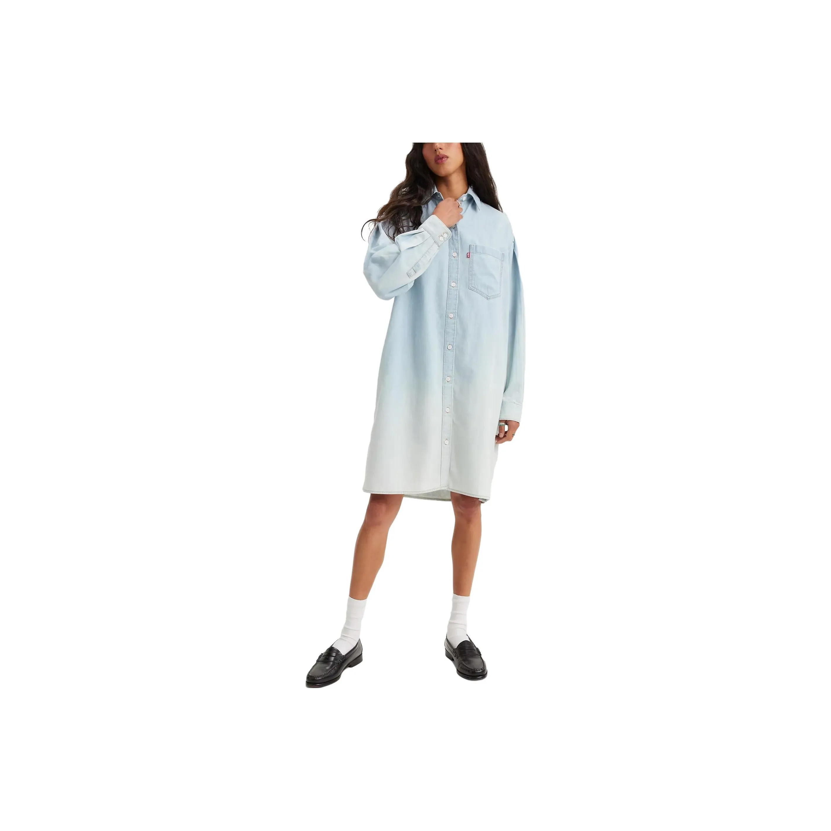 Levis Long Sleeved Dresses Women's Blue