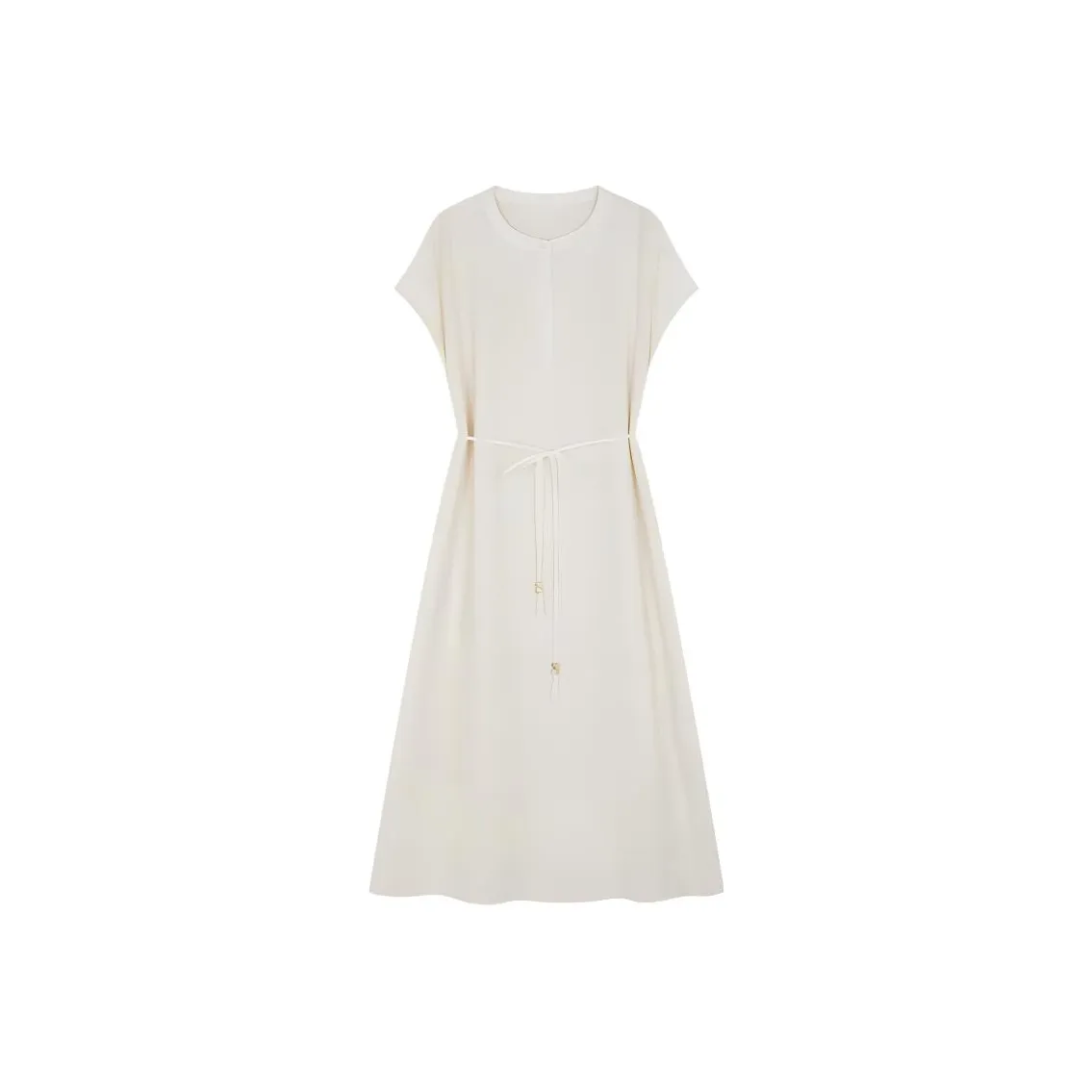 IHIMI Short Sleeved Dress Women's Sweet Corn