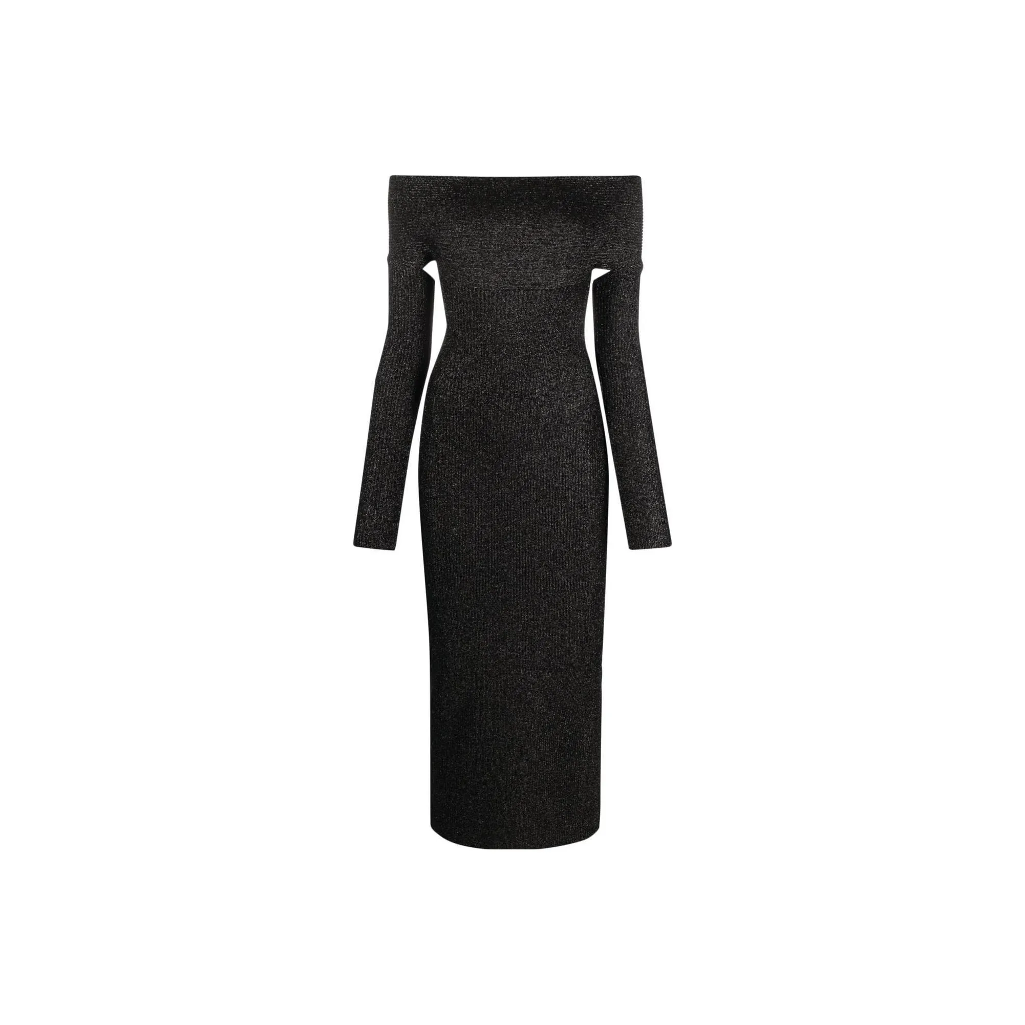 KHAITE Marisole Off Shoulder Midi Dress