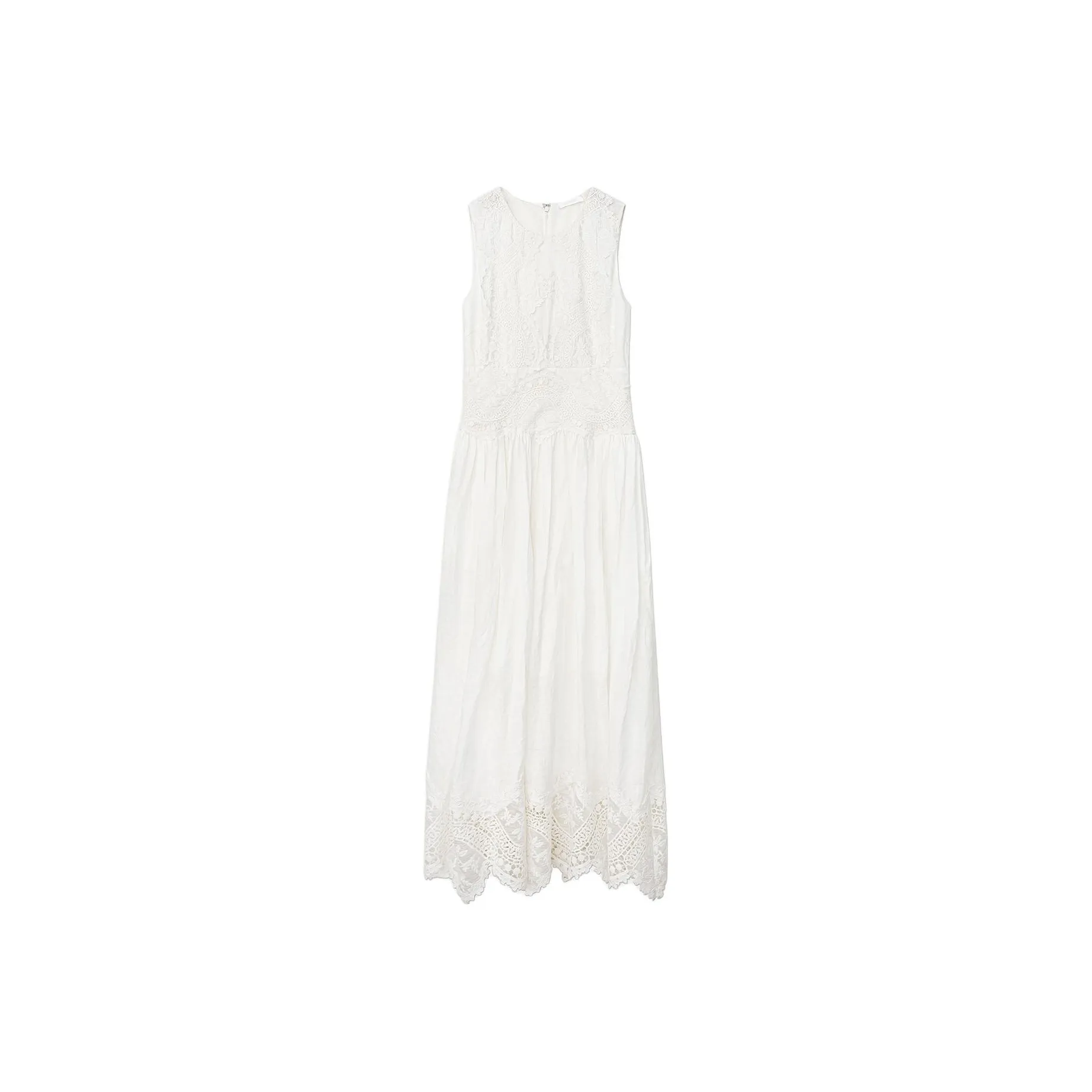 MUNJOUR Sleeveless Dress Women's South French White