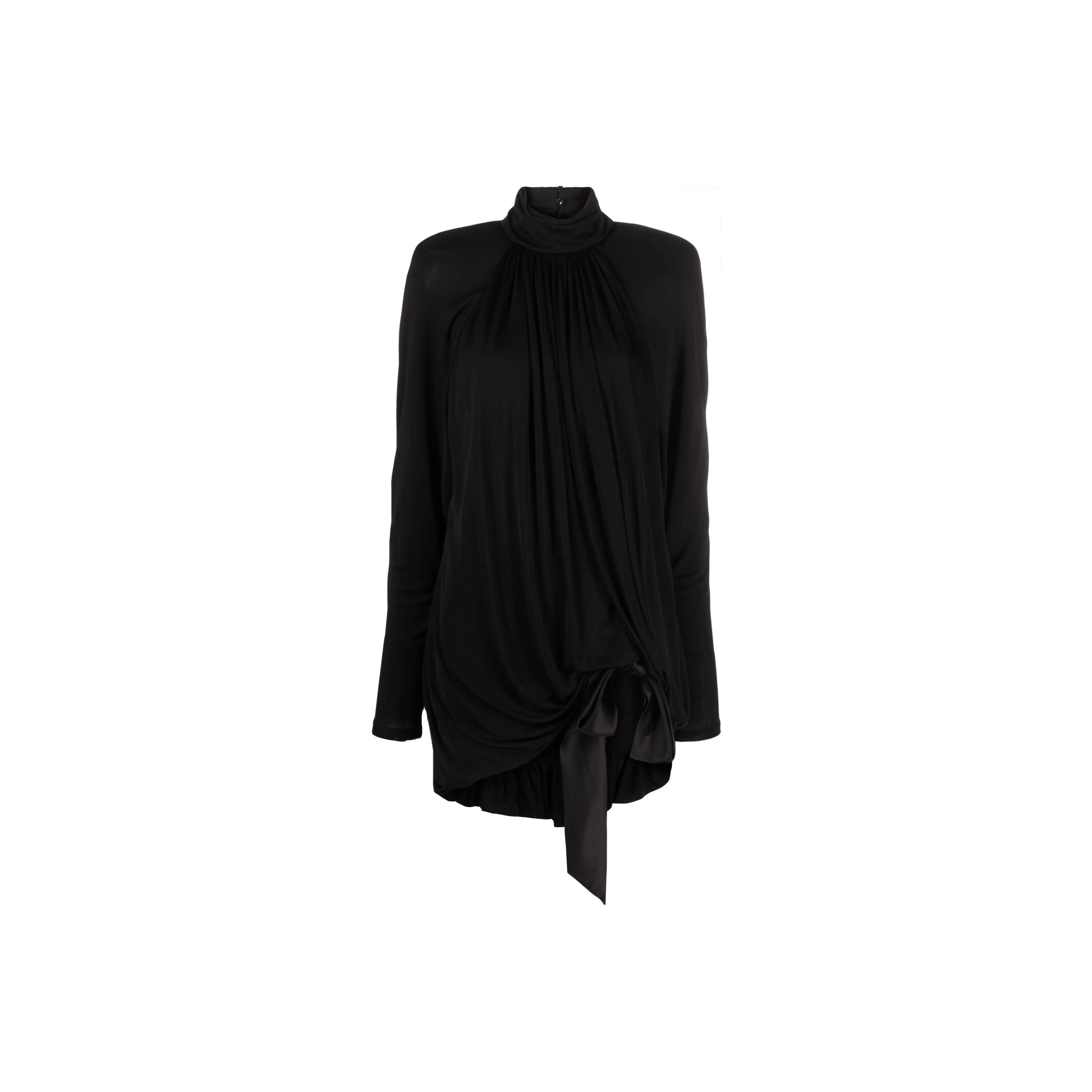 SAINT LAURENT Draped Jersey Mini Dress