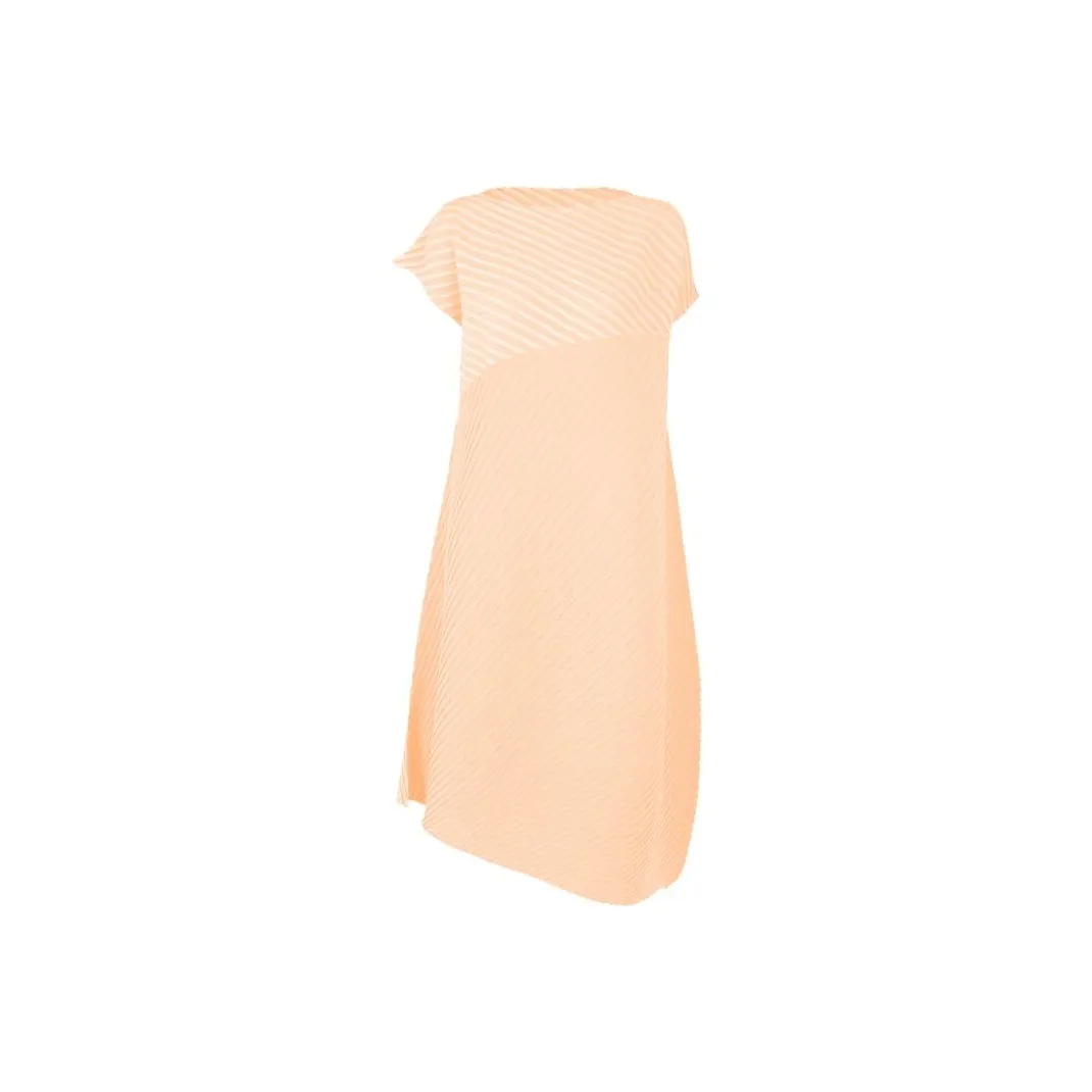 ISSEY MIYAKE Sleeveless Dress Women's Beige