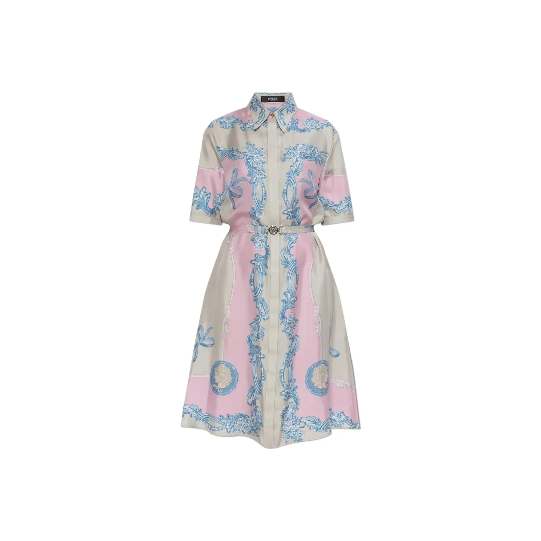 VERSACE Cameo Printed Shirt Dress