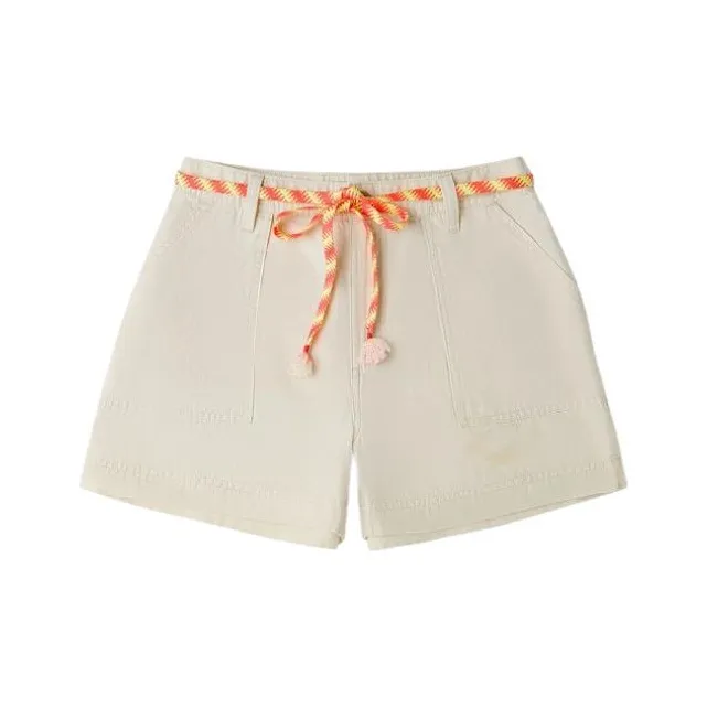 VANS Плетеные шорты Повседневные шорты Женские Бежевый