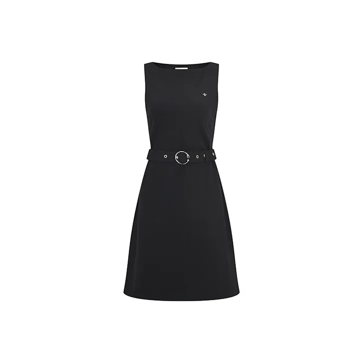 RARE Без рукавов Платье Женское Черное