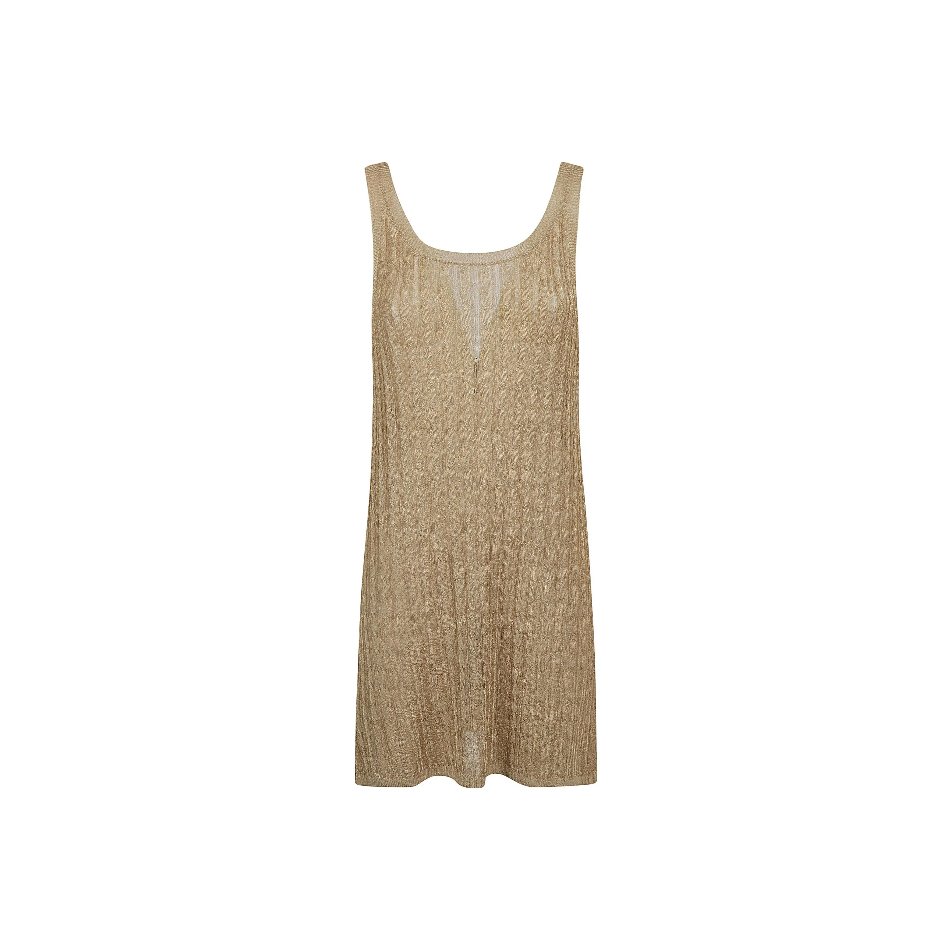 PRADA Sleeveless Dresses Women's Gold