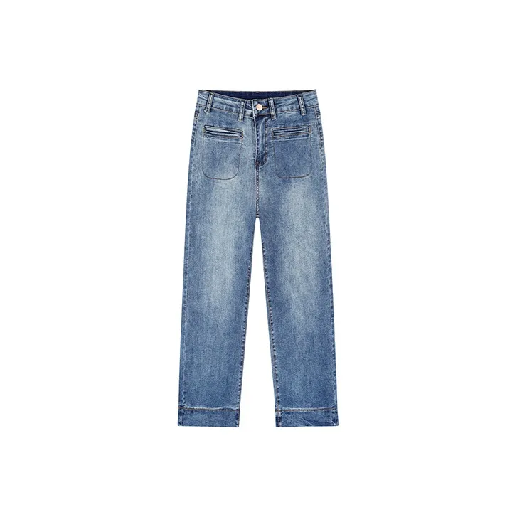 ETSE Jeans Women's Dark Blue Ankle Length