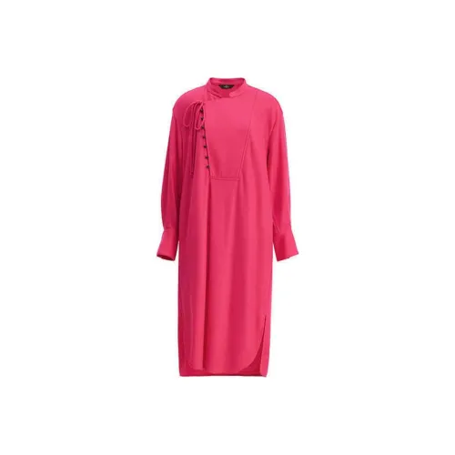 AUM Red Plum Женские Длинные Рукава Платья