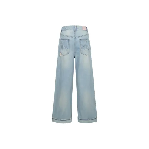 EVISU Джинсовый синий Женские джинсы