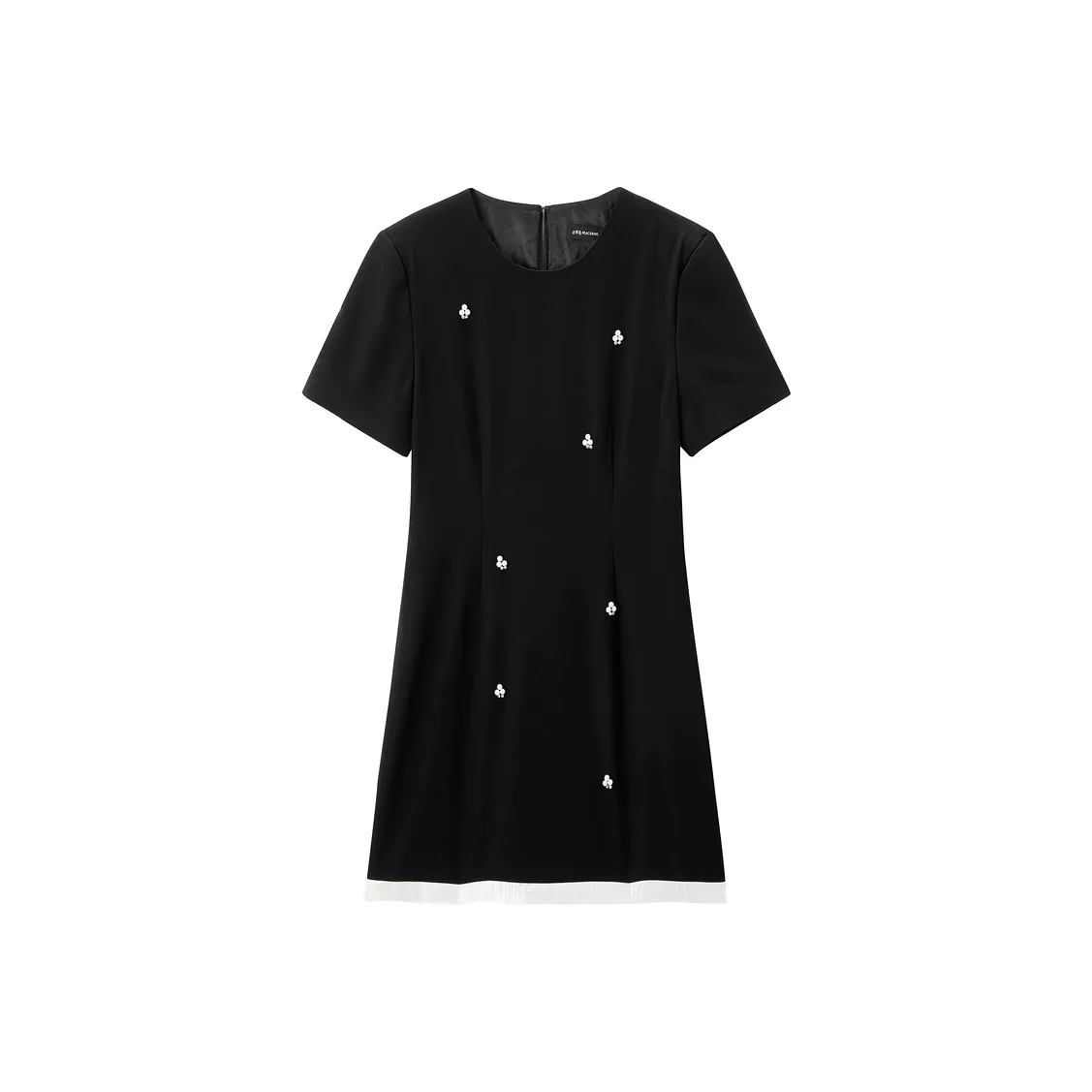 PEACEBIRD x MING MA Короткий рукав Платье Женское Черное