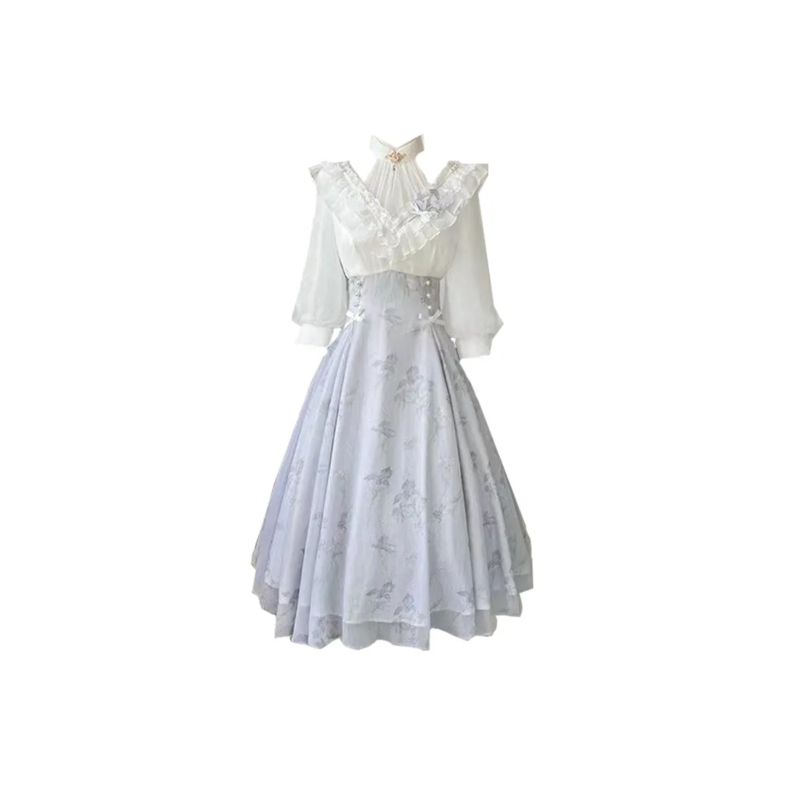 SONDR Длинное платье с длинными рукавами женское