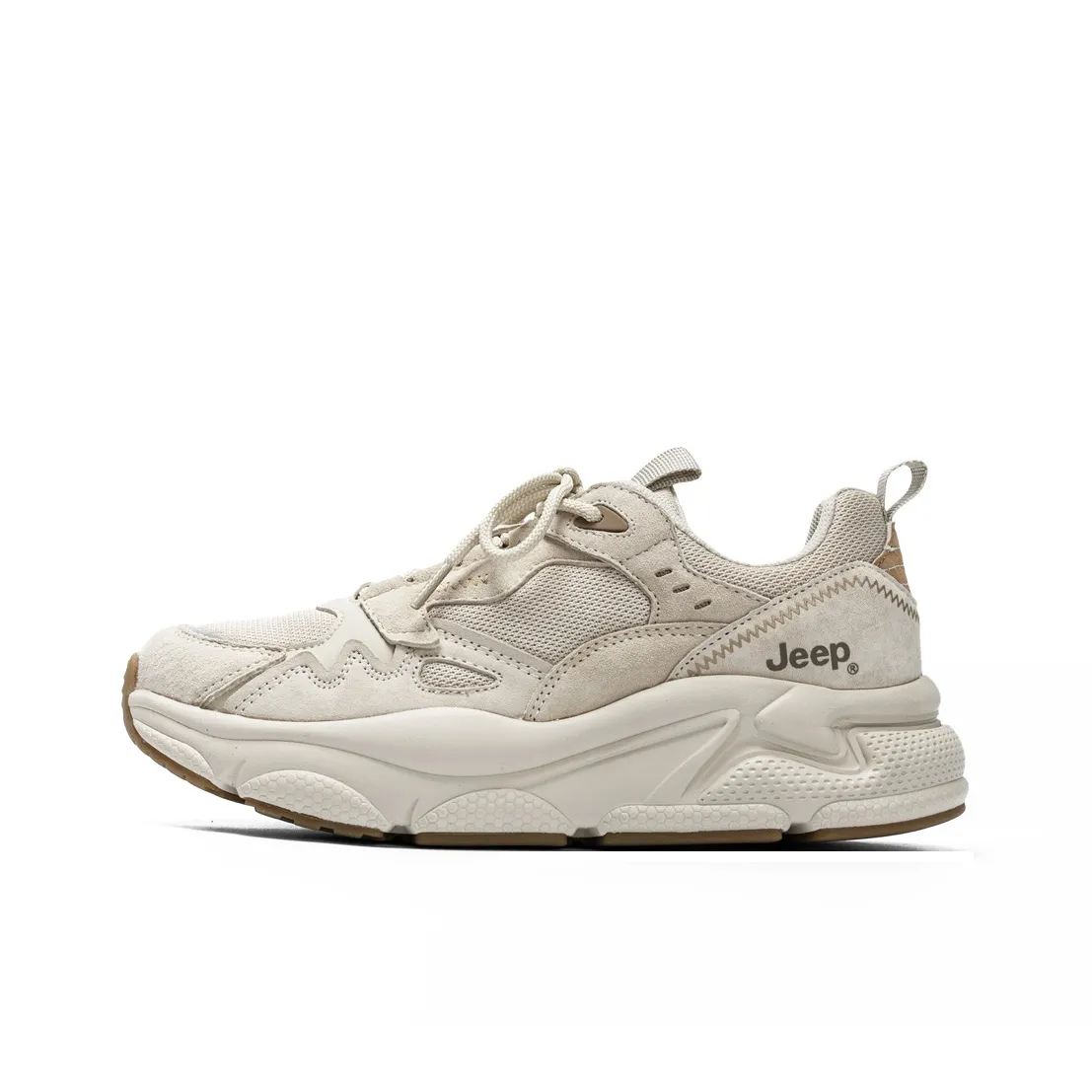 Jeep Shock Absorbers Abrasion Resistant Slip Resistant Low Top Chunky Sneakers Women's
