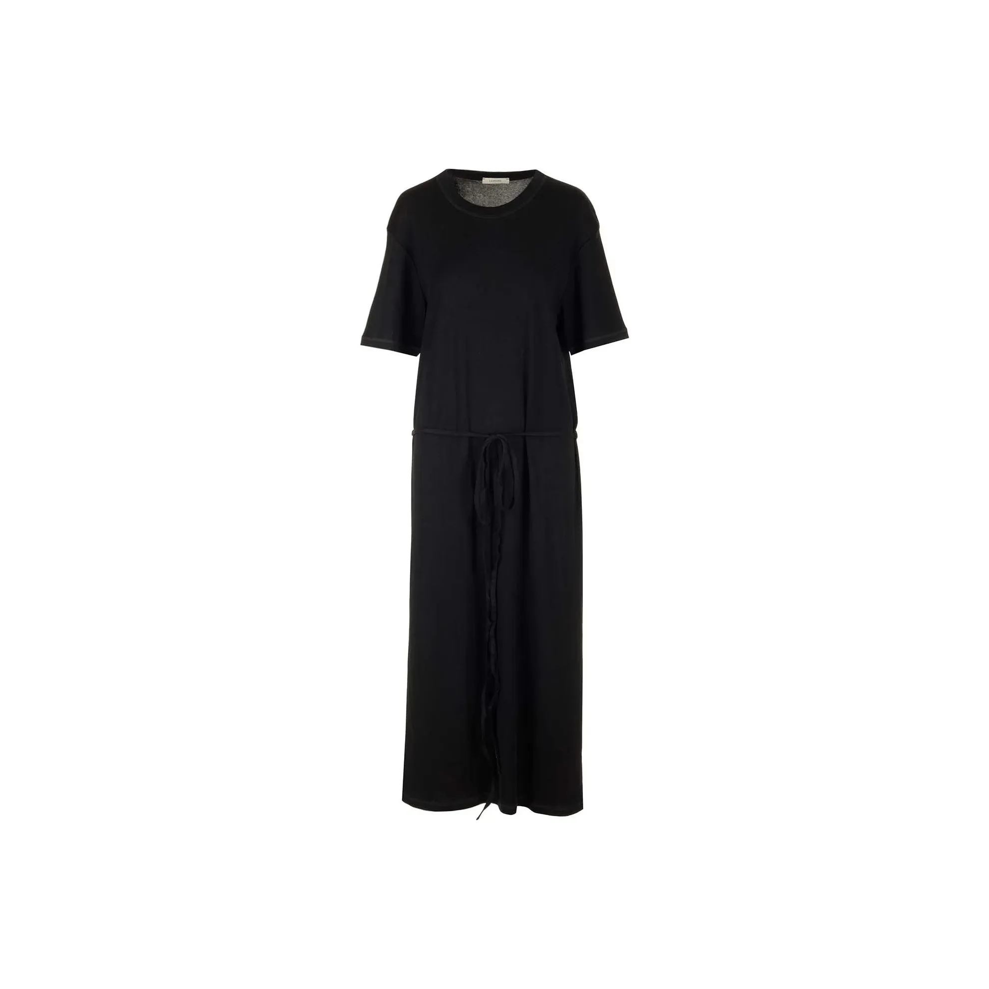 Lemaire Belted Rib T Shirt Dress 'Black'