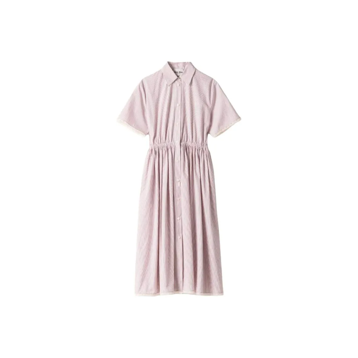 MIU MIU Short Sleeved Dress Women's Pink
