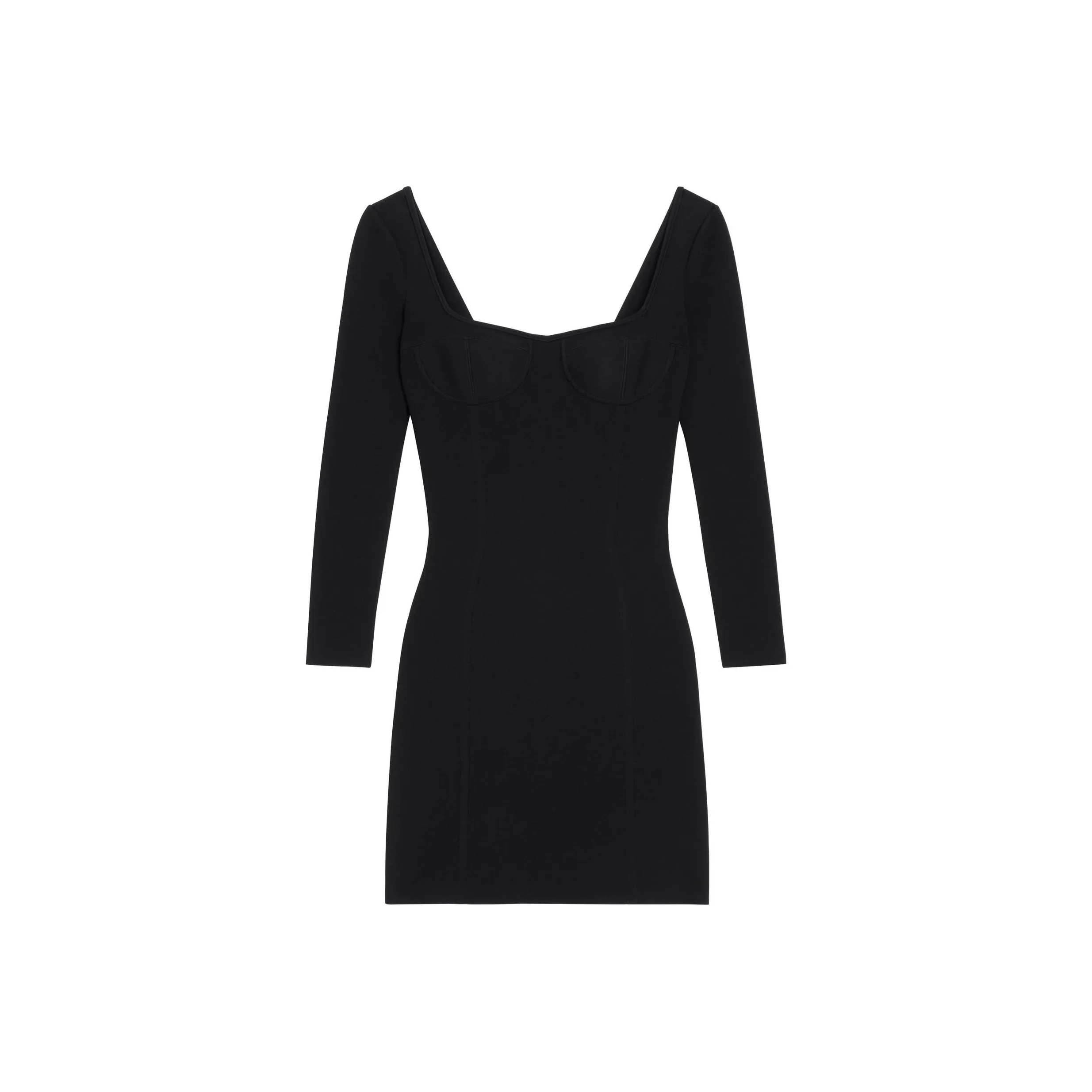 CELINE Long Sleeved Corset Dress