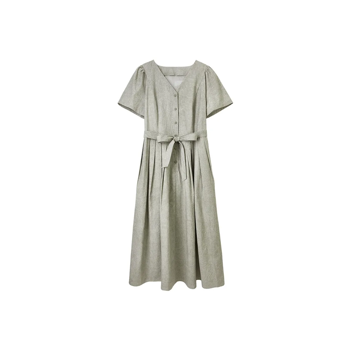 SENTUBILA Short Sleeved Dresses Women's Silver Gray