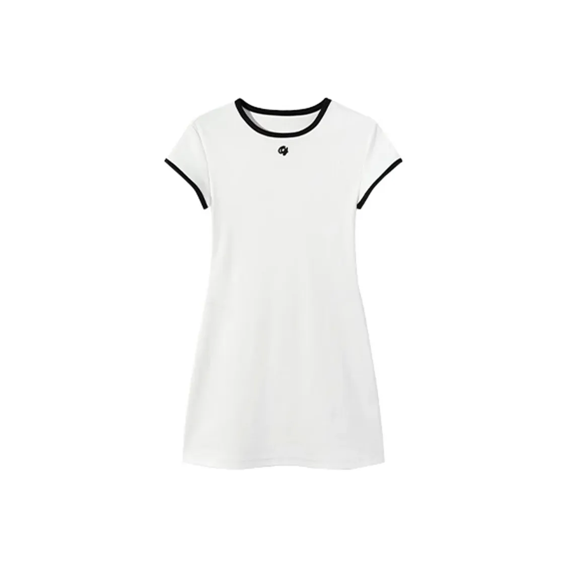 SKYA Короткий рукав Платье Женское Белое