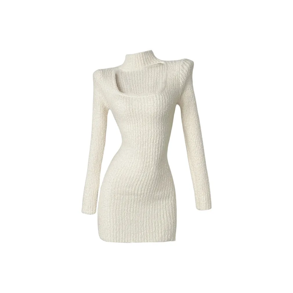 TUSHIFEI Длинное платье с длинными рукавами женское