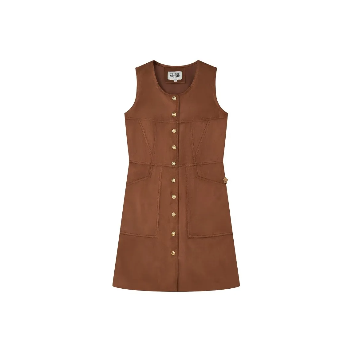 Teenie Weenie Long Sleeved Dresses Women's Dark Khaki
