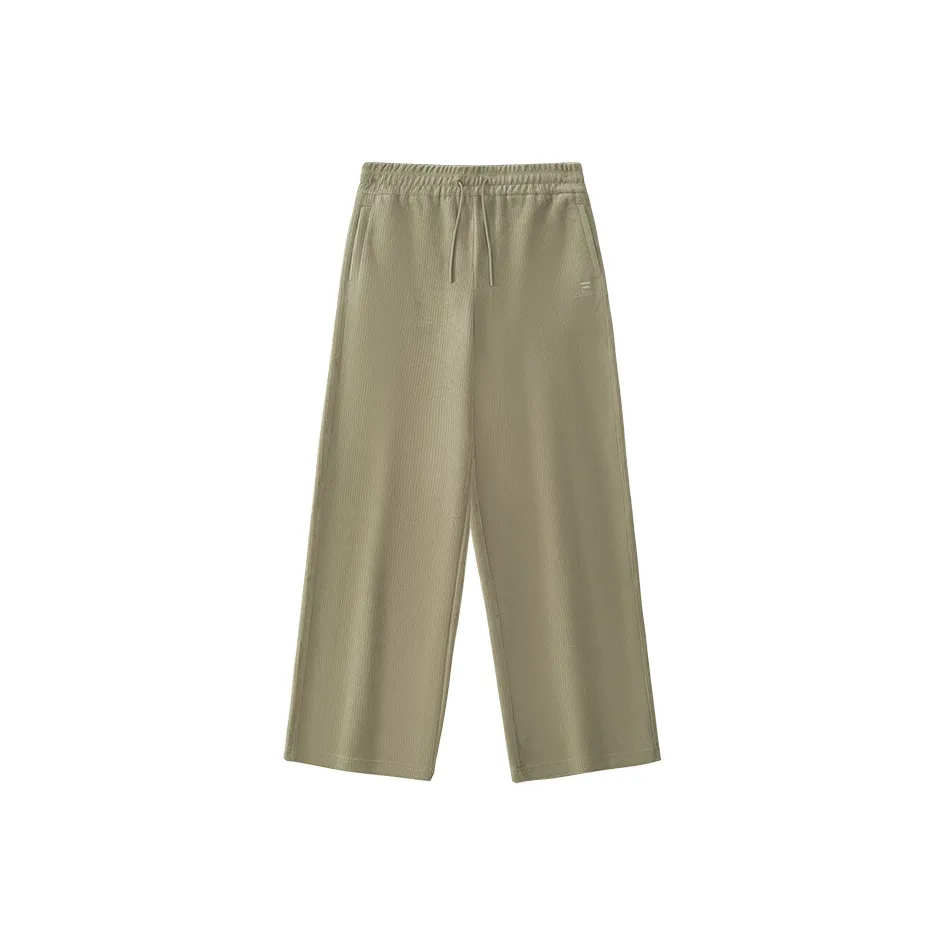 FILA FUSION Knitted Sweatpants Women's Dark Umber Khaki