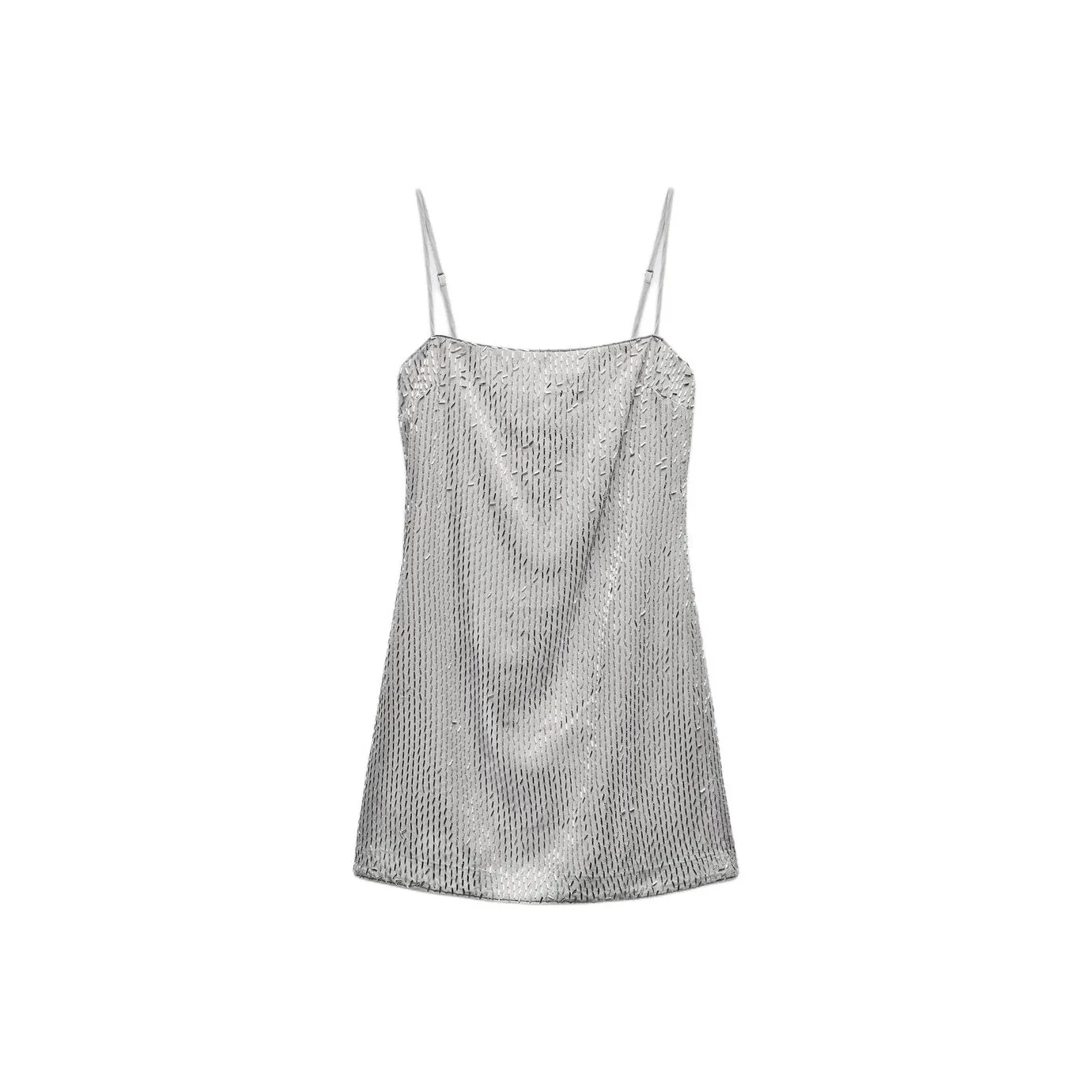 ZARA Slip Dresses Women's Silver