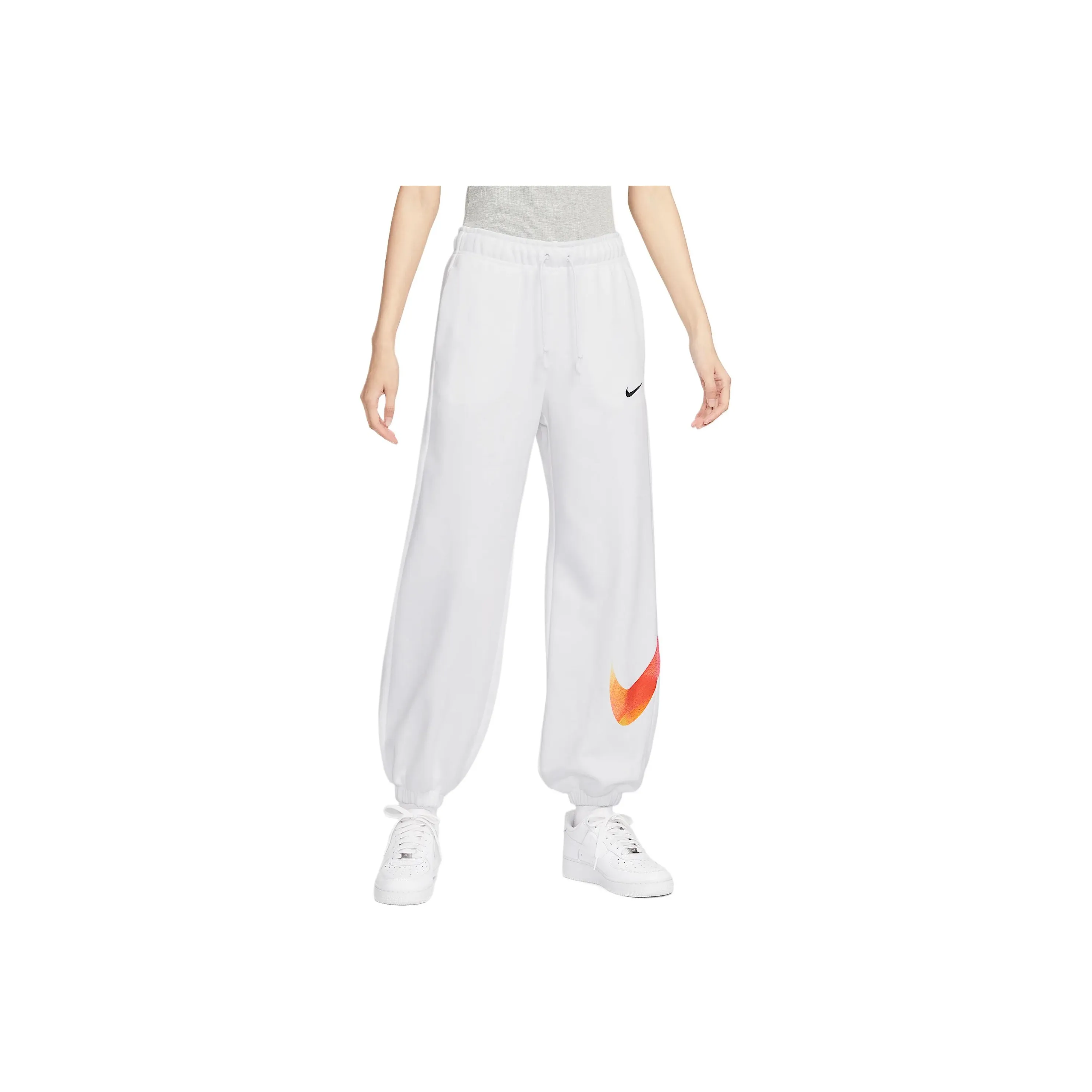 Nike Sportswear Вязаные спортивные брюки женские белые