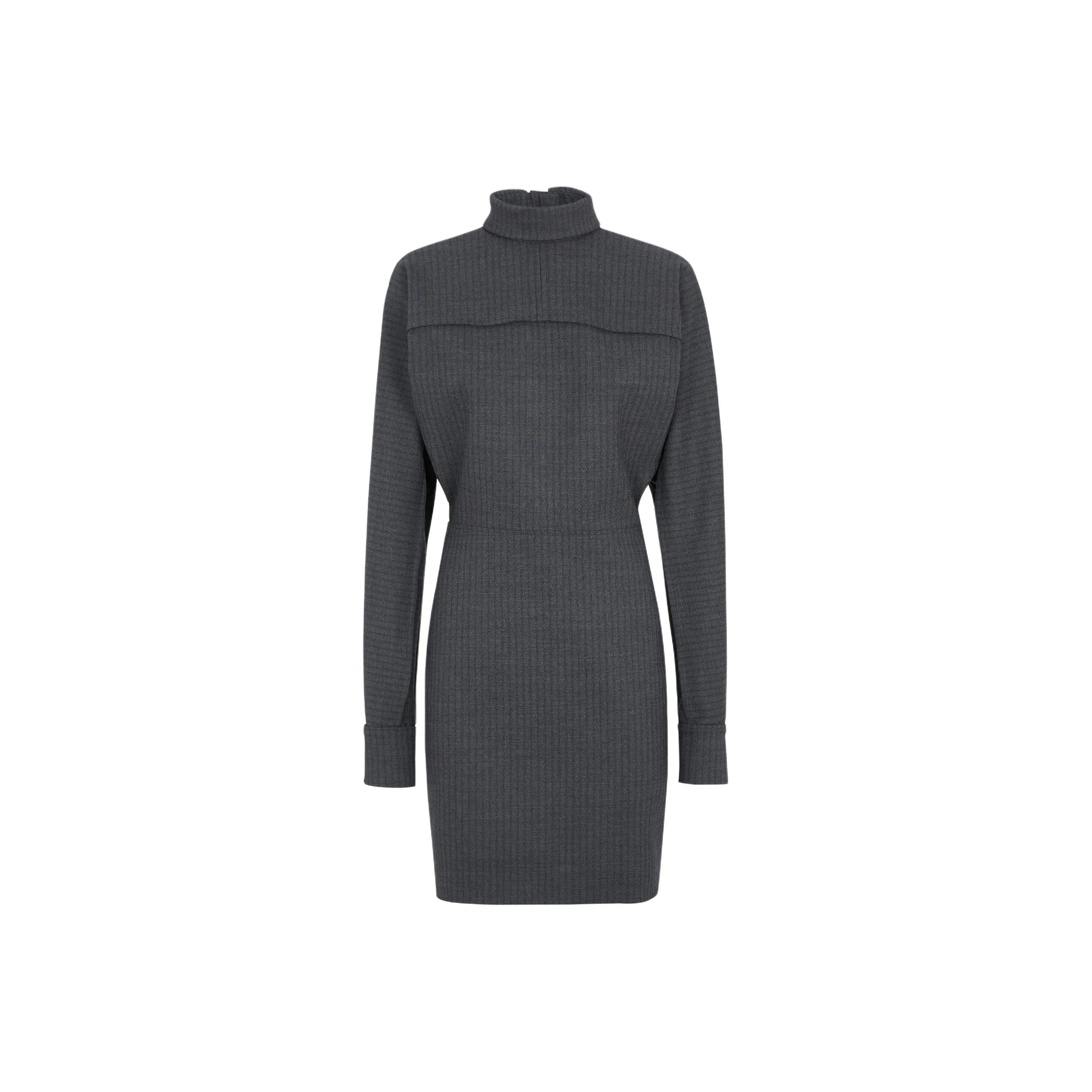 FENDI FW24 Long Sleeved Dress Women's Gray