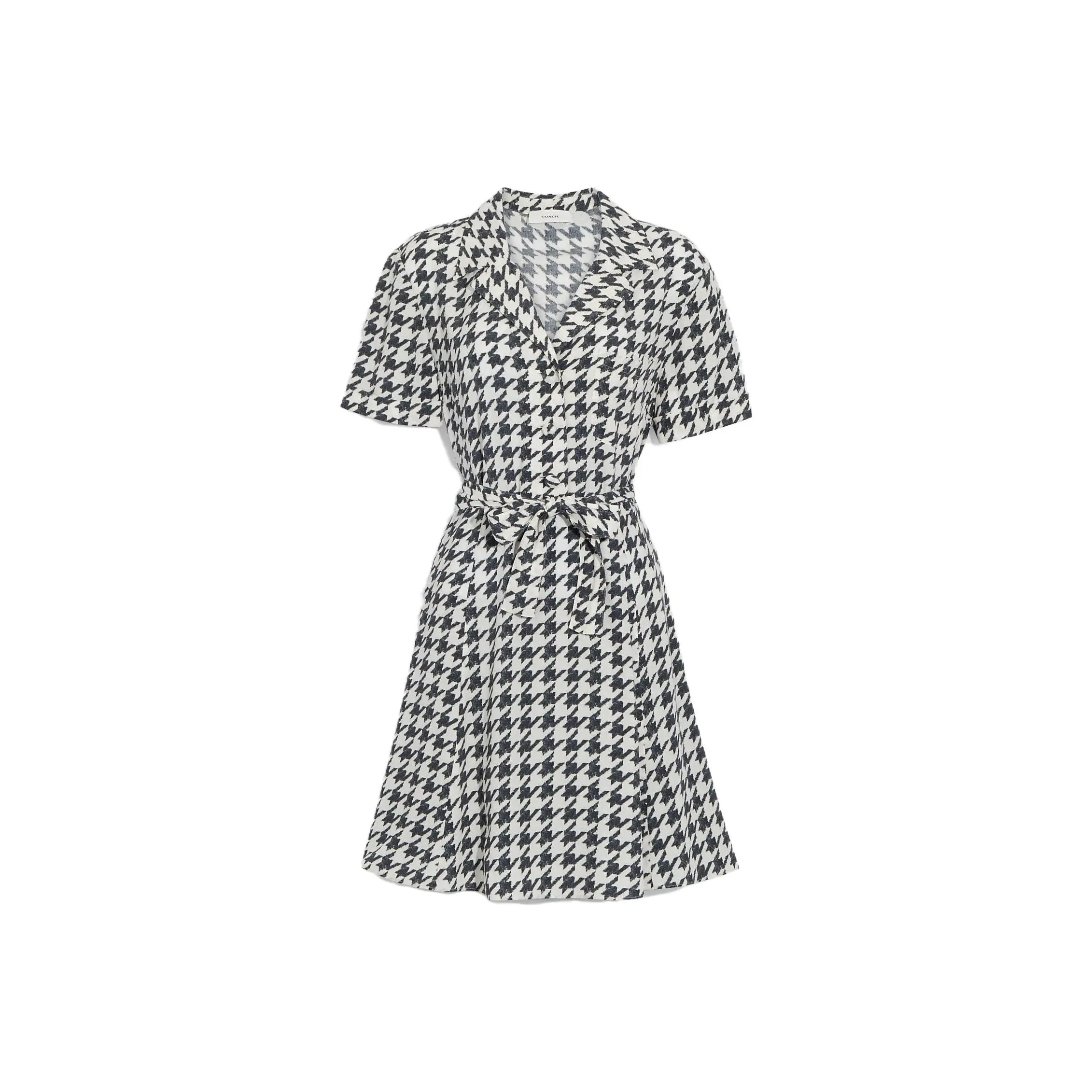 COACH Short Sleeved Dresses Women's White