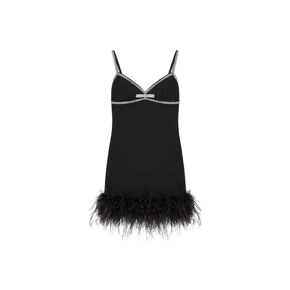 Self portrait Sweatheart Neck Embellished Mini Dress