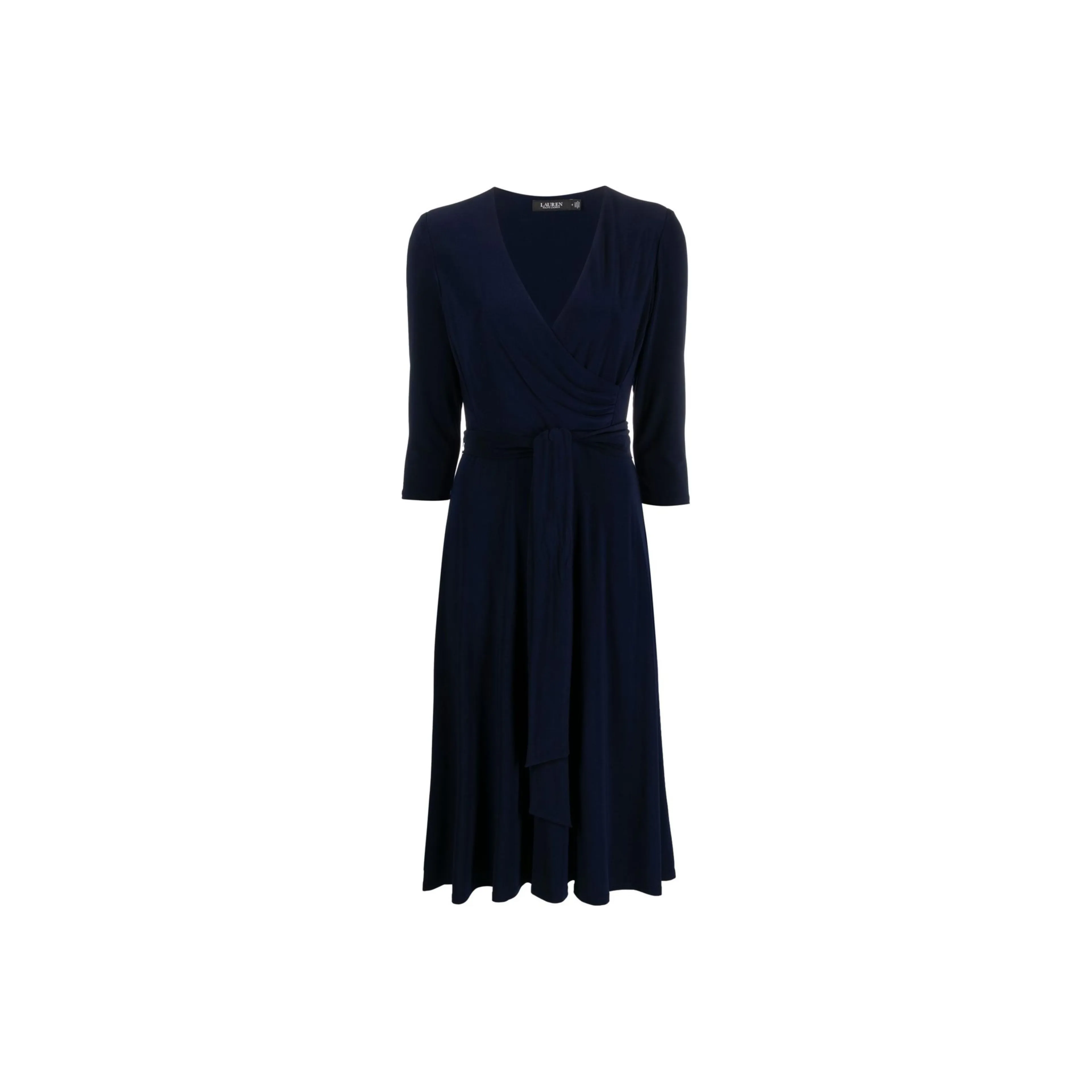Polo Ralph Lauren V Neck Tied Waist Dress