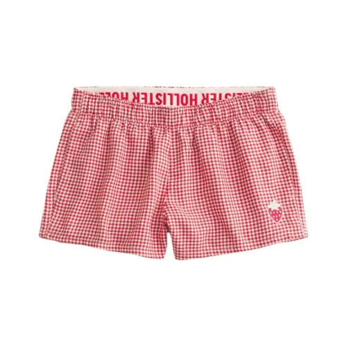 Hollister Женские повседневные шорты красного цвета