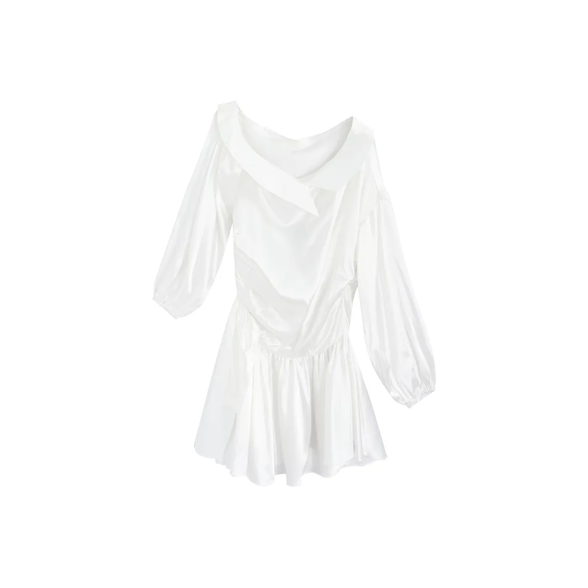 Garbege Short Sleeved Dress Women's White