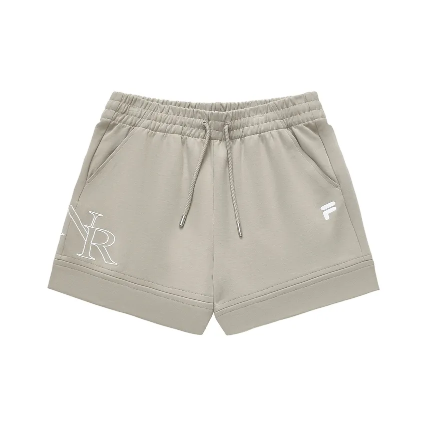 FILA FUSION Casual Shorts Women's Gray Brown Khaki