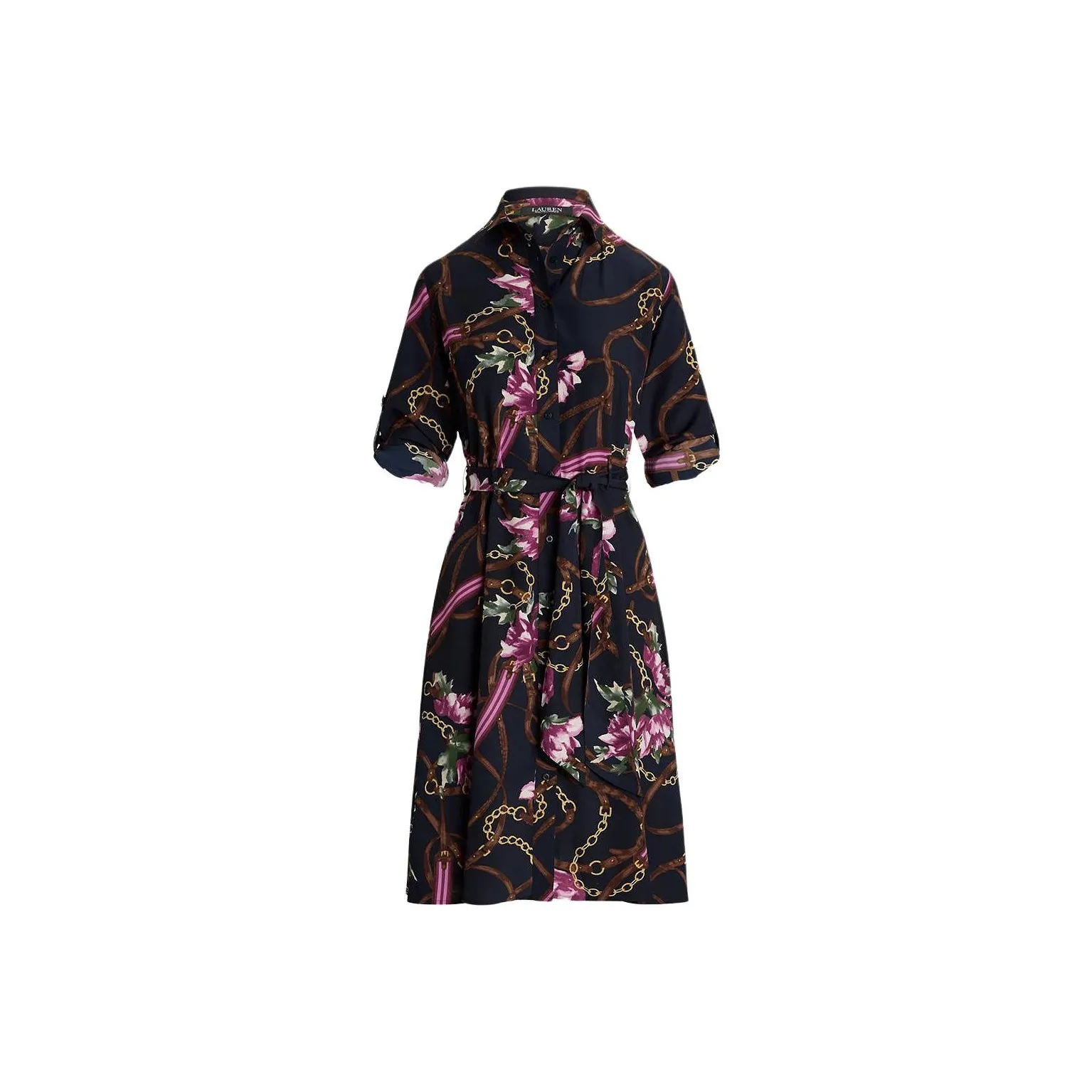 Lauren Ralph Lauren Floral print Belted Dress