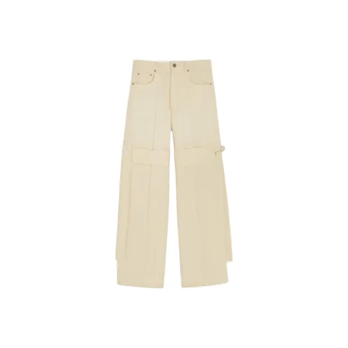 Phoebe Philo Молочно-желтые Женские Джинсы