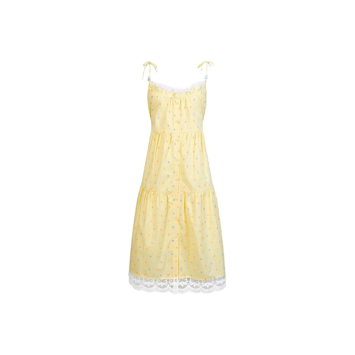NTOT Slip Dresses Women's Yellow