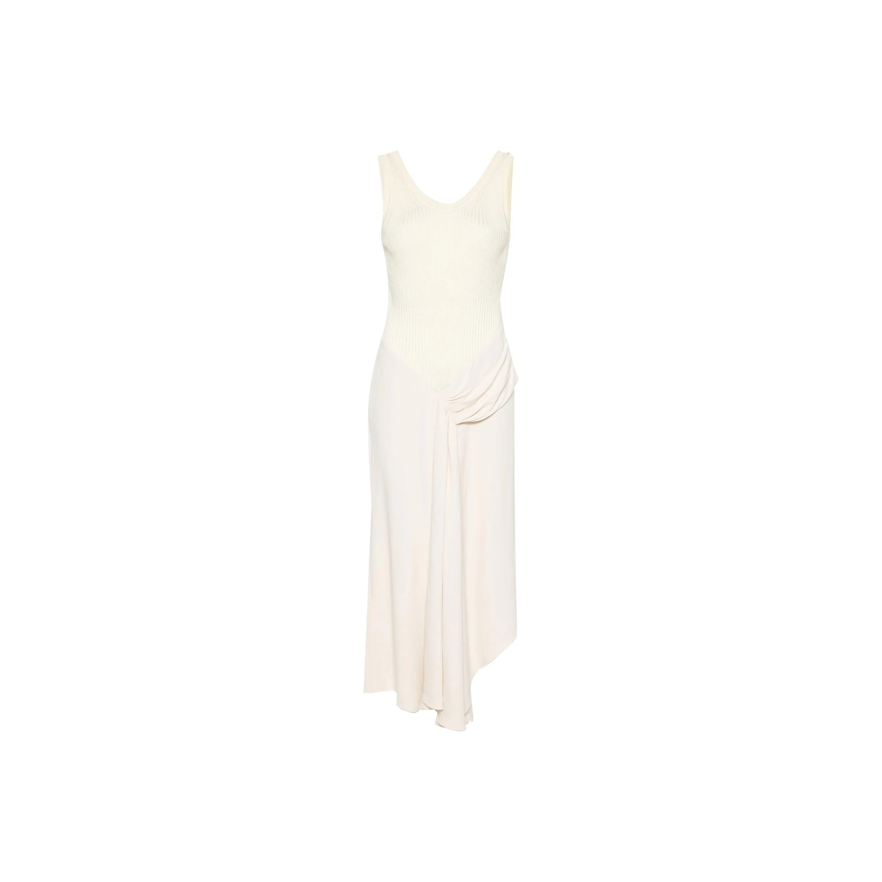 Victoria Beckham Asymmetric Panelled Midi Dress