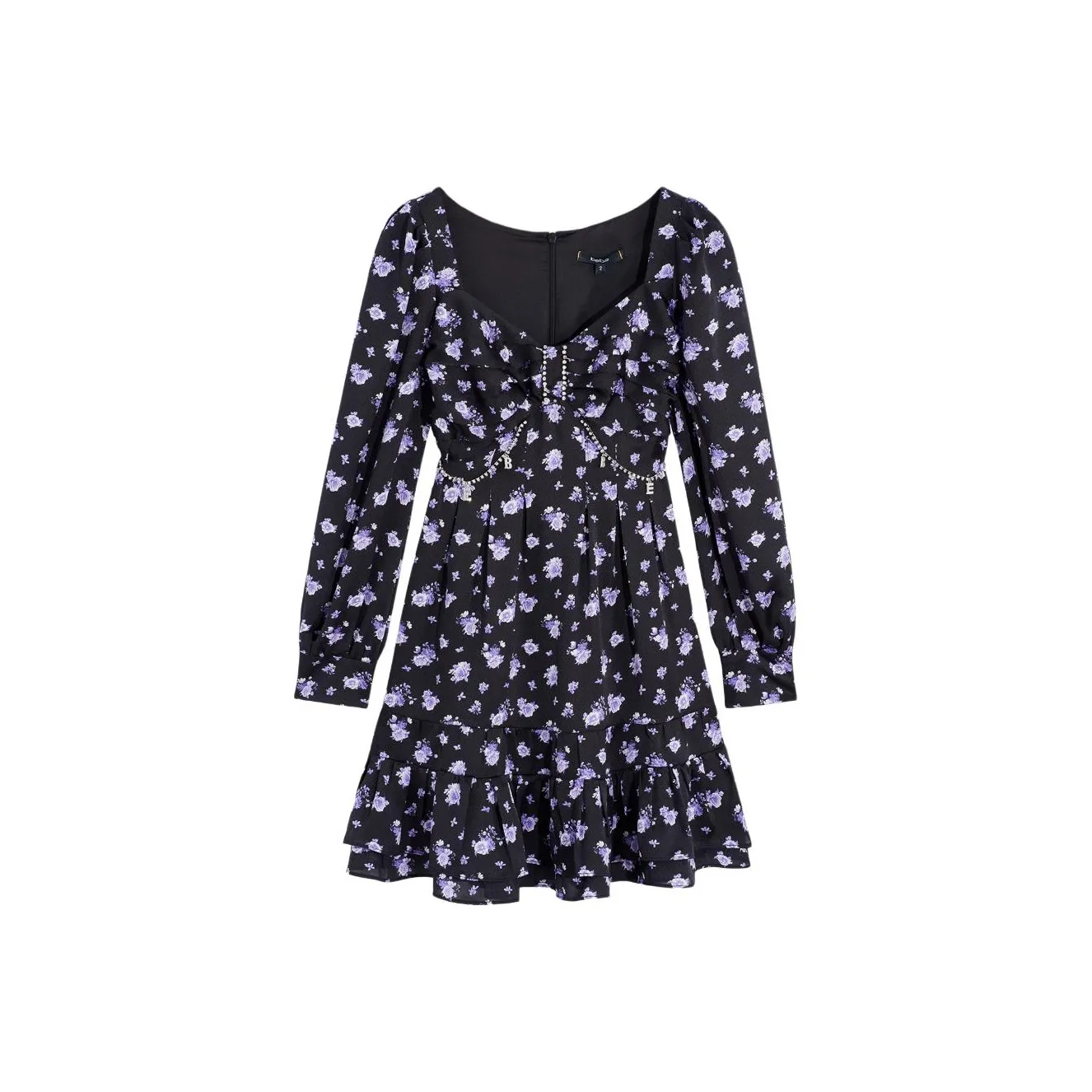 Bebe SS24 Long Sleeved Dresses Women's Black Blue
